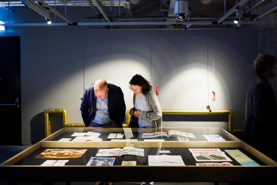 The opening of the Oil & Paradise exhibition at Nederlands Fotomuseum, Rotterdam, June 14, 2014.