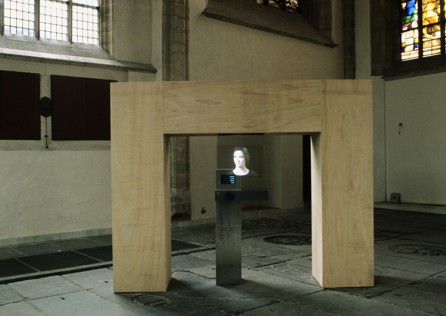 Luc Courchesne, PortraitOne, 1990 at the Oude Kerk