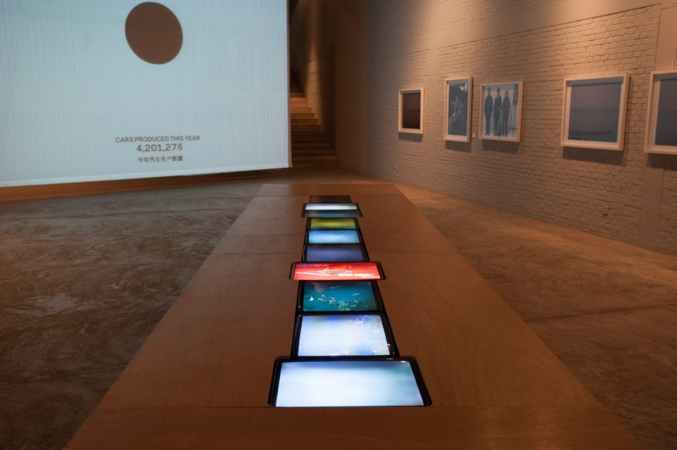 Installation shot of WATW at Three Shadows Photography Art Centre, Beijing (2009-2010).