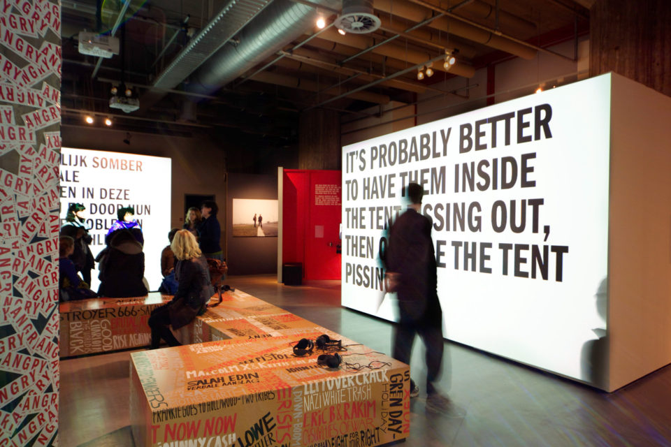 Installation shot of ANGRY, Nederlands Fotomuseum Rotterdam, 2011