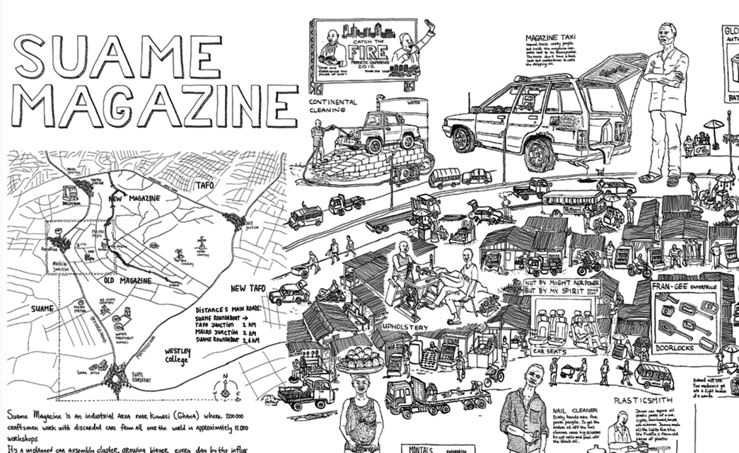 Detail of map Suame Magazine