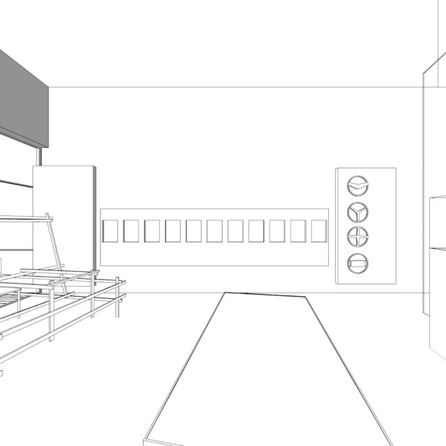 Exhibition sketch of Turtle 1 Showroom