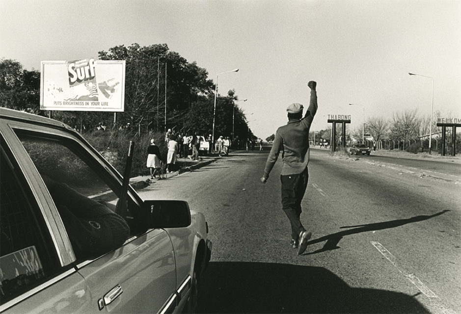 Riots at Thabong township, South Africa, 1990