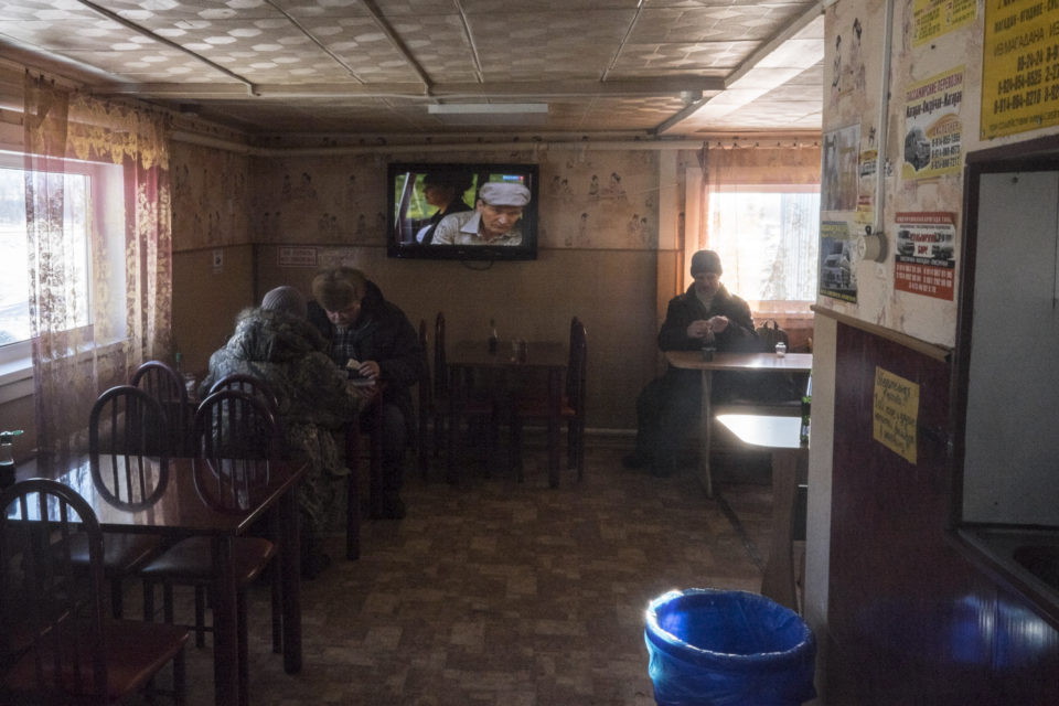 A café on the road from Magadan to Yagodnoye. This road is called the road of bones because it was build by prisoners straight through the permafrost.